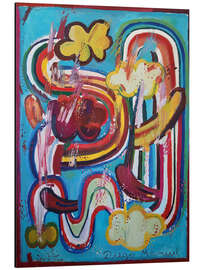 Print på aluminium Clouds, rainbows and tongues - Diego Manuel Rodriguez