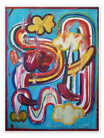 Tableau Clouds, rainbows and tongues - Diego Manuel Rodriguez