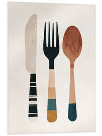 Quadro em acrílico Knife Fork Spoon - ThingDesign