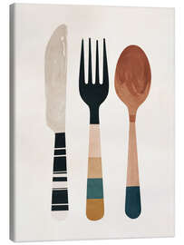 Tableau sur toile Knife Fork Spoon - ThingDesign