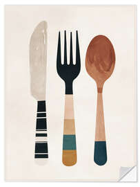 Sticker mural Knife Fork Spoon - ThingDesign