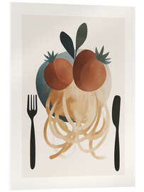 Acrylglasbild Spaghetti-Teller - ThingDesign