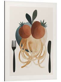 Print på aluminium Spaghetti Plate - ThingDesign