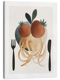 Tableau sur toile Spaghetti Plate - ThingDesign
