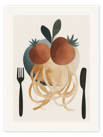 Plakat Spaghetti Plate - ThingDesign