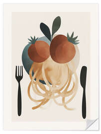Sticker mural Spaghetti Plate - ThingDesign