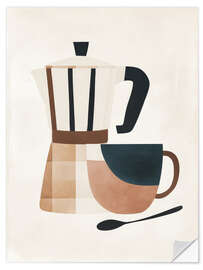 Sticker mural Coffee Time - ThingDesign