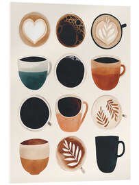 Acrylglasbild Kaffeetassen-Kollektion - ThingDesign