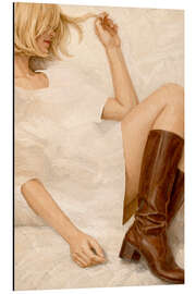 Tableau en aluminium Lazy Days - Female Gaze