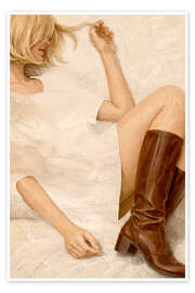 Wandbild Lazy Days - Female Gaze