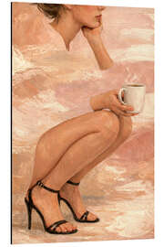 Tableau en aluminium Black Coffee - Female Gaze