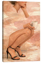 Canvas print Black Coffee - Female Gaze