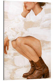 Aluminium print Thinking Positive - Female Gaze