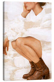 Canvas print Thinking Positive - Female Gaze