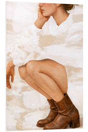 Foam board print Thinking Positive - Female Gaze