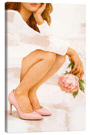 Canvas print Peony Love - Female Gaze