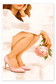 Wandbild Peony Love - Female Gaze