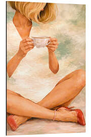Tableau en aluminium Relaxing Tea - Female Gaze