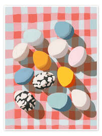 Veggbilde Easter Picnic Eggs - Branka Kodžoman