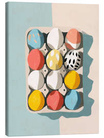 Lærredsbillede Easter Egg Carton - Branka Kodžoman