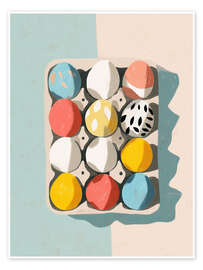 Poster Ostereierkarton - Branka Kodžoman
