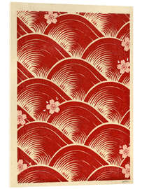 Acrylglasbild Japanisches Wellenmuster - Softlight Boutique