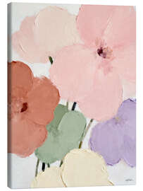 Tableau sur toile Summer flowers pastel - Softlight Boutique