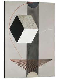 Print på aluminium Proun 99, 1925 - El Lissitzky