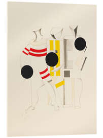 Acrylglasbild Sportsmänner, 1923 - El Lissitzky