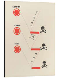 Print på aluminium Dli︠a︡ golosa, Pl 09, 1923 - El Lissitzky