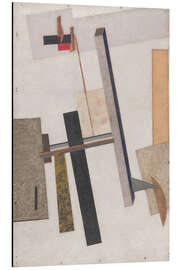 Print på aluminium Proun 2 (Construction), 1920 - El Lissitzky