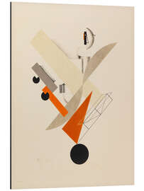 Print på aluminium The Globetrotter, 1923 - El Lissitzky