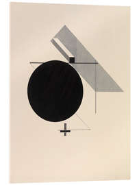 Acrylglasbild Proun IV - Blatt 4 der I Kestnermappe, Proun, 1923 - El Lissitzky