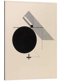Print på aluminium Proun IV - Sheet 4 of the I Kestner folder, Proun, 1923 - El Lissitzky