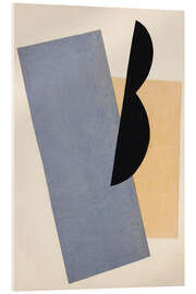 Acrylglasbild Komposition (Blau Gelb Schwarz), 1920 - El Lissitzky