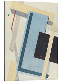 Print på aluminium Proun 4 B, 1920 - El Lissitzky