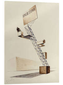 Acrylglasbild Lenin Tribüne, 1920 - El Lissitzky