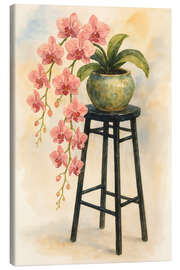 Canvas print Japanese pink orchid - Natalie Bruns