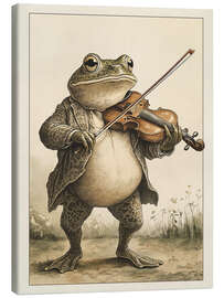 Leinwandbild Frosch mit Violine - Olga Telnova