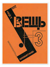 Billede Cover of the Aavant-Garde Magazine "Vyeshch", Berlin 1922 - El Lissitzky