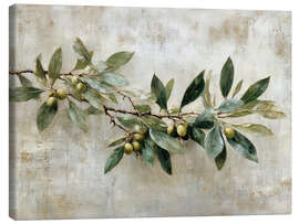 Canvas print Vintage Olive Branch - Olga Telnova