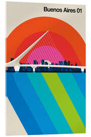 Tableau en verre acrylique Buenos Aires I - Bo Lundberg