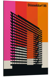 Tableau en aluminium Düsseldorf 98 - Bo Lundberg