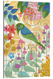 Aluminium print Emerald Morning Bird - Bo Lundberg