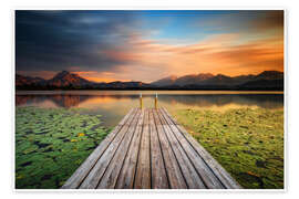 Wall art print The Alps on a summer evening - Carsten Meyerdierks
