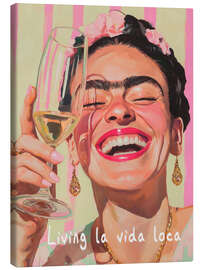 Tableau sur toile Frida, la vida Loca - Carina Artspace