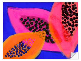 Wandsticker Leckere Papaya - treechild