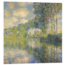 Acrylic print Poplars on the banks of the Epte, 1892 - Claude Monet
