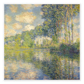 Wandbild Pappeln am Ufer der Epte, 1892 - Claude Monet