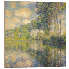 Holzbild Pappeln am Ufer der Epte, 1892 - Claude Monet